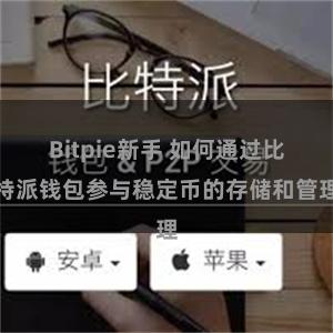 Bitpie新手 如何通过比特派钱包参与稳定币的存储和管理